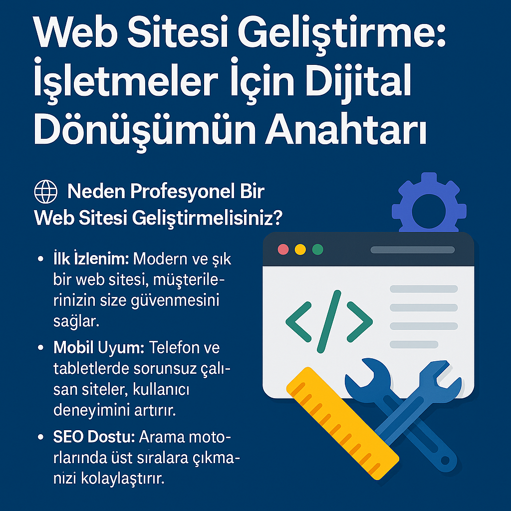 Web Sitesi Geliştirme: İşletmeler İçin Dijital Dönüşümün Anahtarı