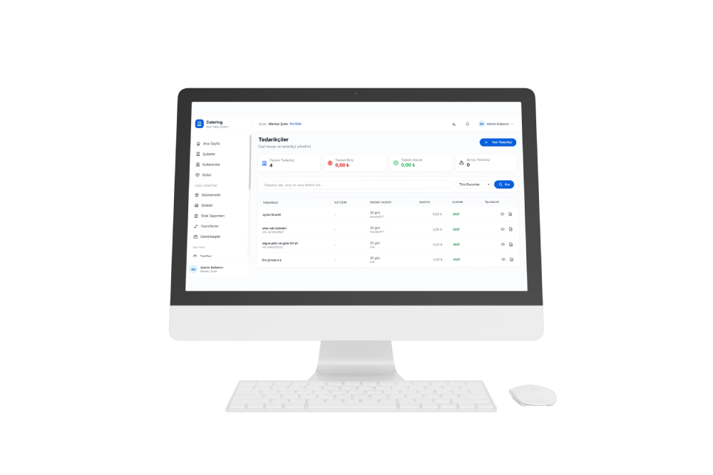 Tedarikçi Takibi Sayfası